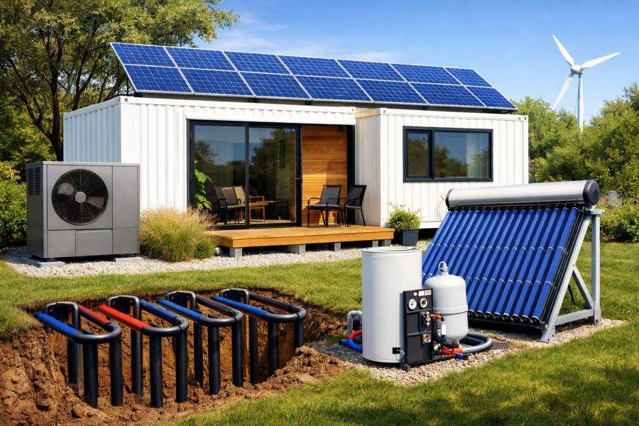 Container Evlerde Isıtma ve Yalıtım Şeması
